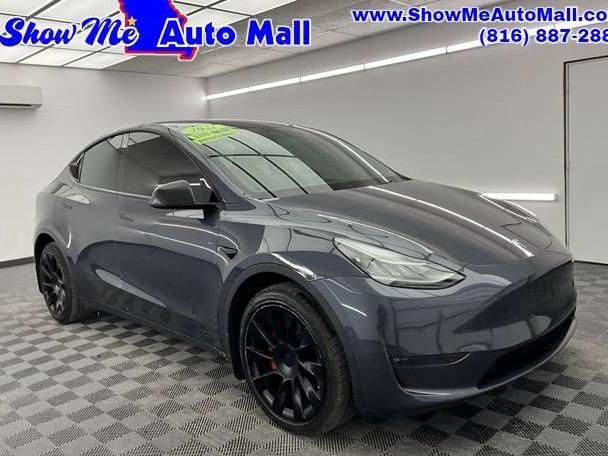 TESLA MODEL Y 2021 5YJYGDEE6MF080647 image